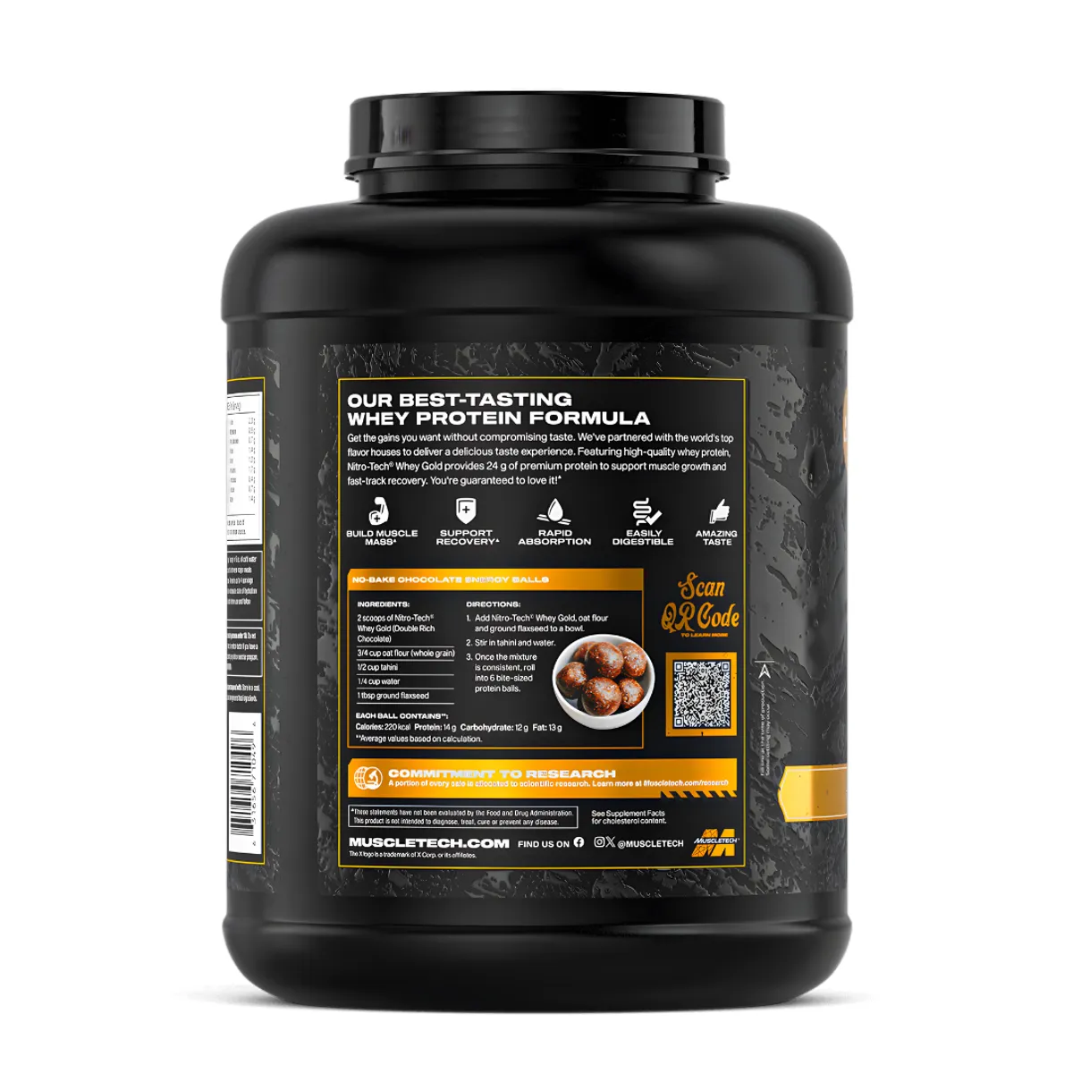 NITROTECH 100% WHEY GOLD 5 LB PROTEINA MUSCLETECH - FRENCH VAINILLA CREAM - 2