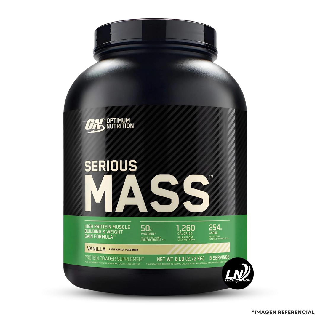 PROTEÍNA OPTIMUM NUTRITION SERIOUS MASS 6 LB VAINILLA - 1
