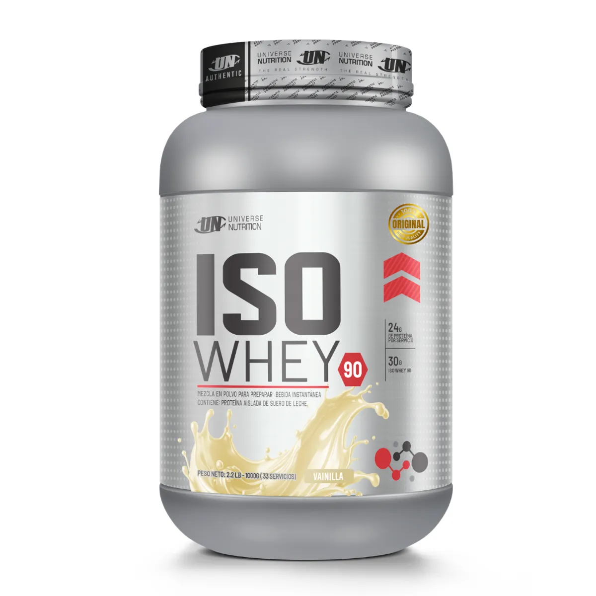 PROTEINA ISOLATADA ISO WHEY 90 1 KG - VAINILLA - 1