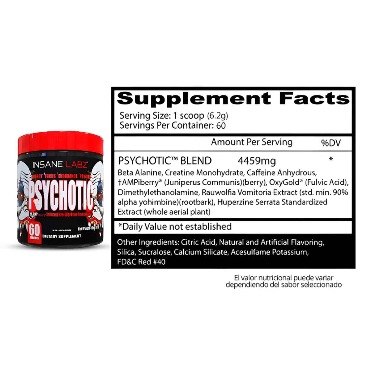 PSYCHOTIC RED 60 SERVICIOS - WATERMELON - 2