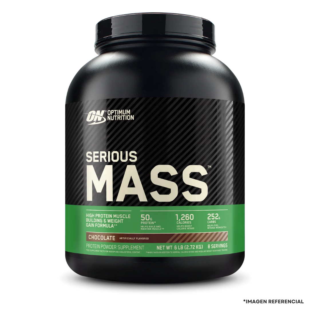PROTEÍNA OPTIMUM NUTRITION SERIOUS MASS 6 LB CHOCOLATE - 1