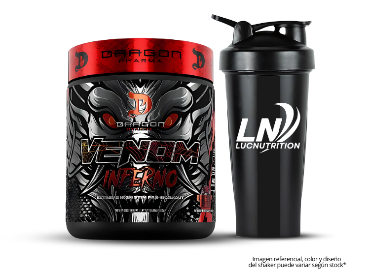VENOM INFERNO 40 SERVICIOS - SANGRE DE DRAGON + SHAKER - 1