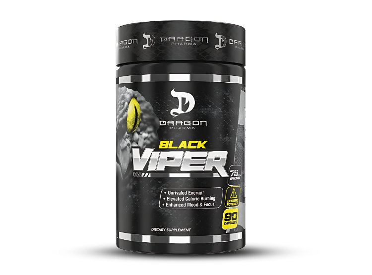 BLACK VIPER 90 CAPSULAS - QUEMADOR DE GRASA + EMBUDO DRAGON - 2