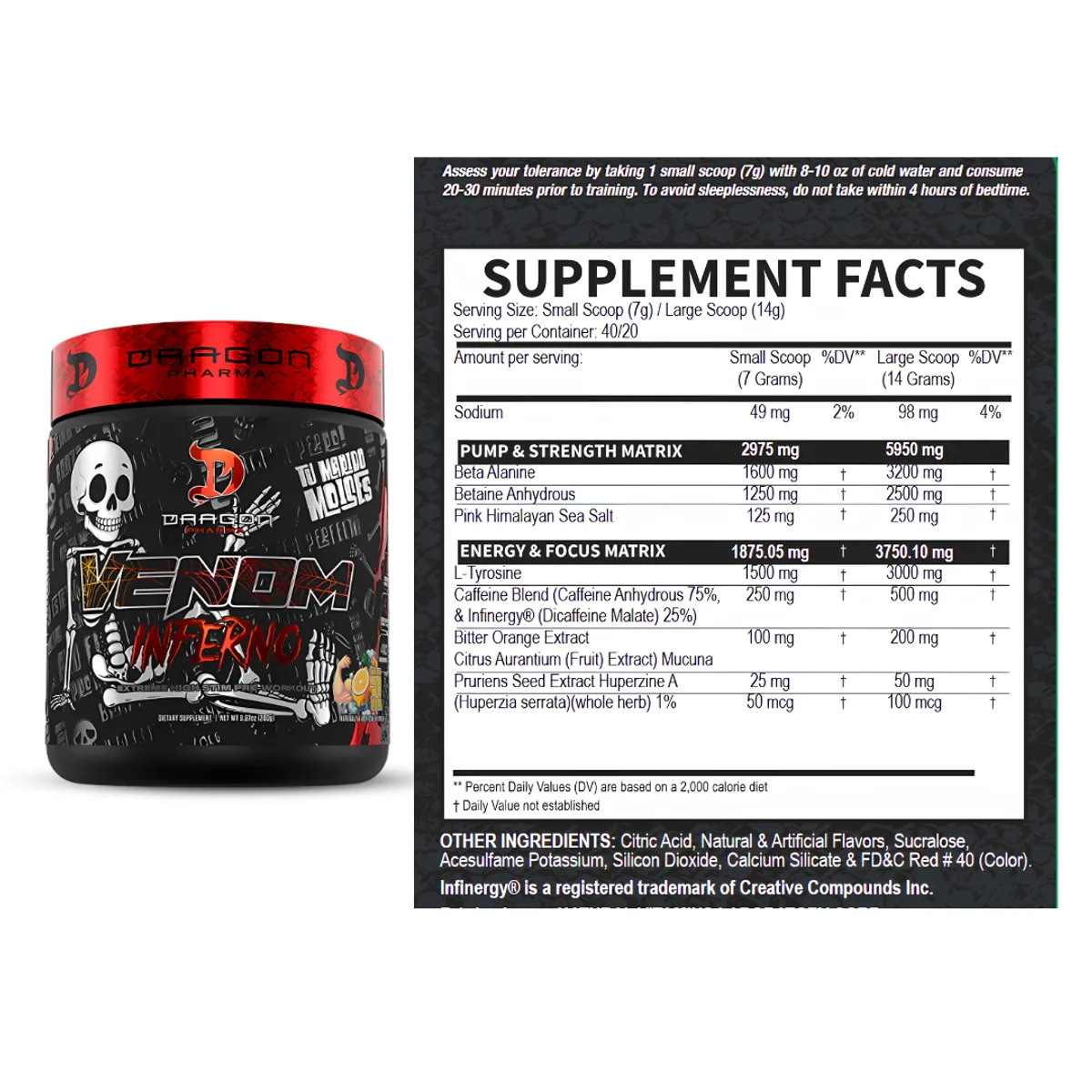 VENOM INFERNO TU MARIDO MOISES 40 SERVICIOS BRAZO DE 50 LIMON + SHAKER - 2