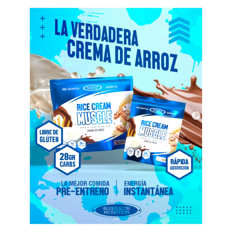 CREMA DE ARROZ 2.5 KG BLUHEALTH NUTRITION - VAINILLA - 3