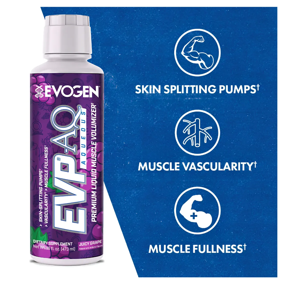 EVP-AQ EVOGEN GLICEROL LIQUIDO 473ML - JUICY GRAPE - 2