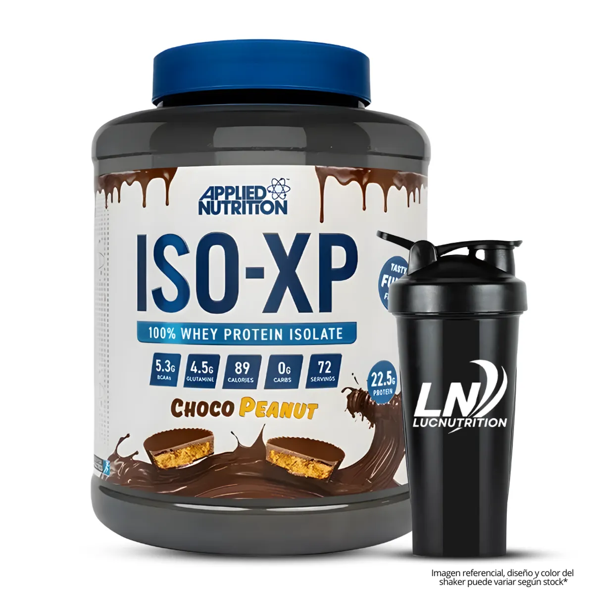 PROTEÍNA ISO XP 1.8  KG- CHOCO PEANUT + SHAKER - 1
