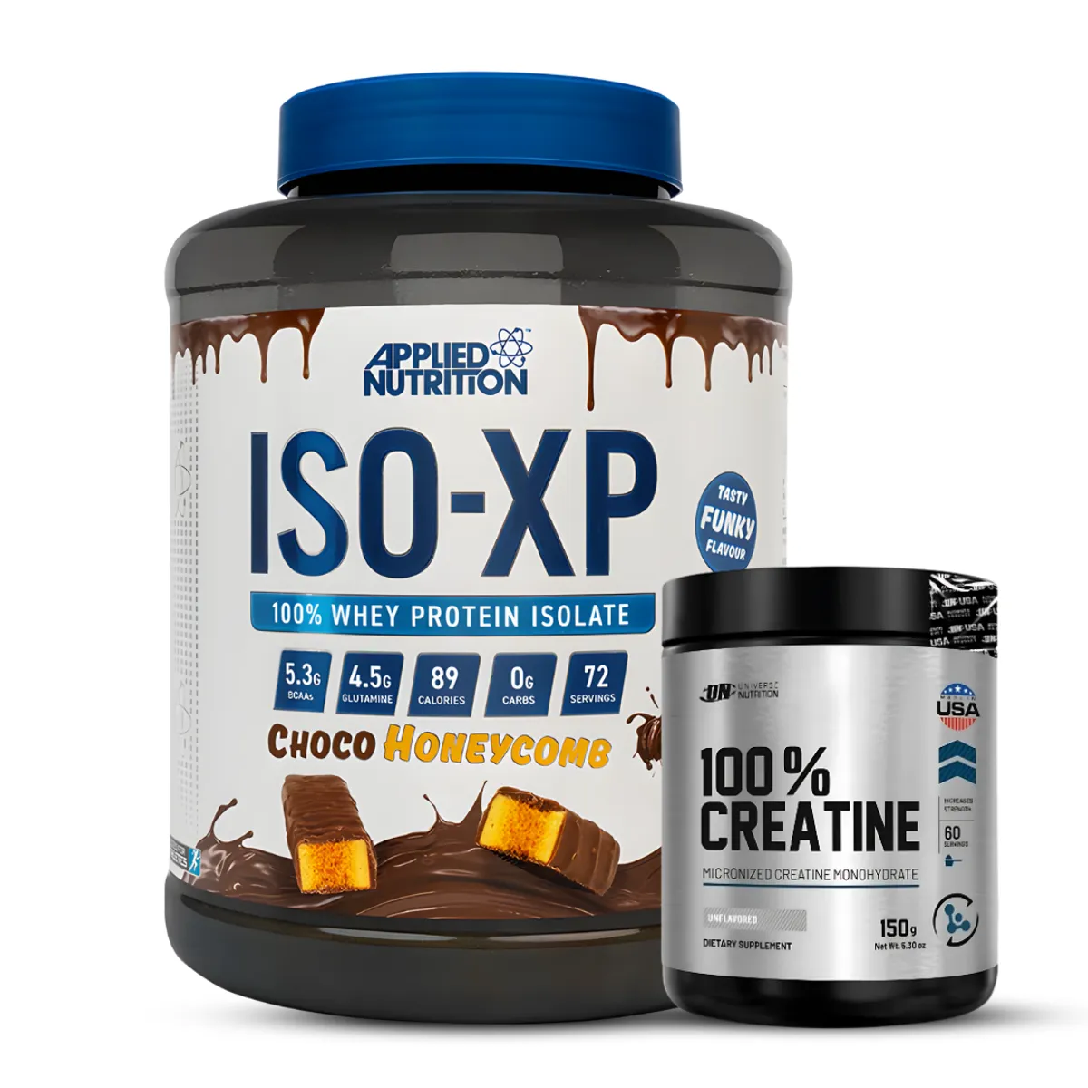 PROTEÍNA ISO XP 1.8  KG - CHOCO HONEYCOMB + CREATINA UNIVERSE NUTRITION 150 G - 1