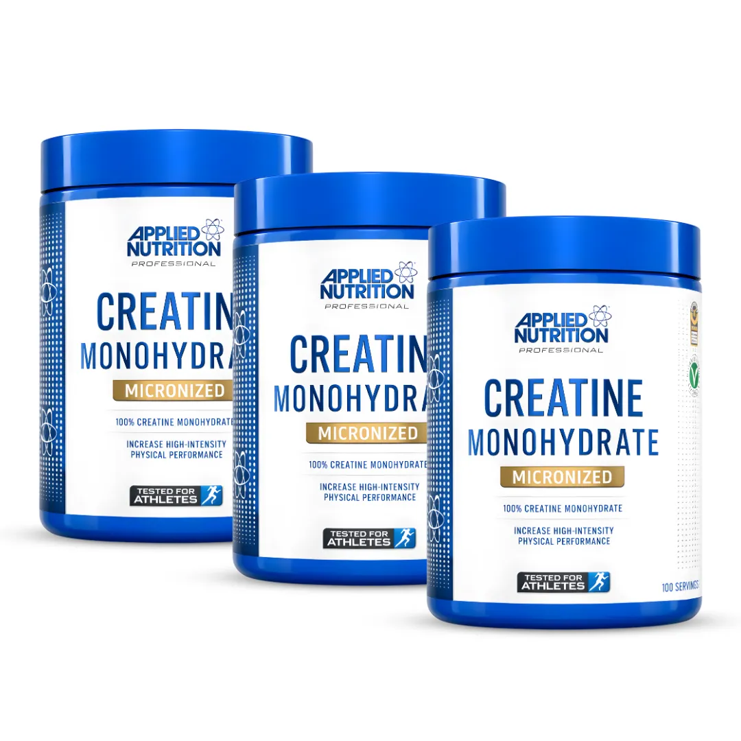 PACK X 03 - CREATINA APPLIED NUTRITION 500 G - CREATINA MONOHIDRATADA Y MICRONIZADA - 1