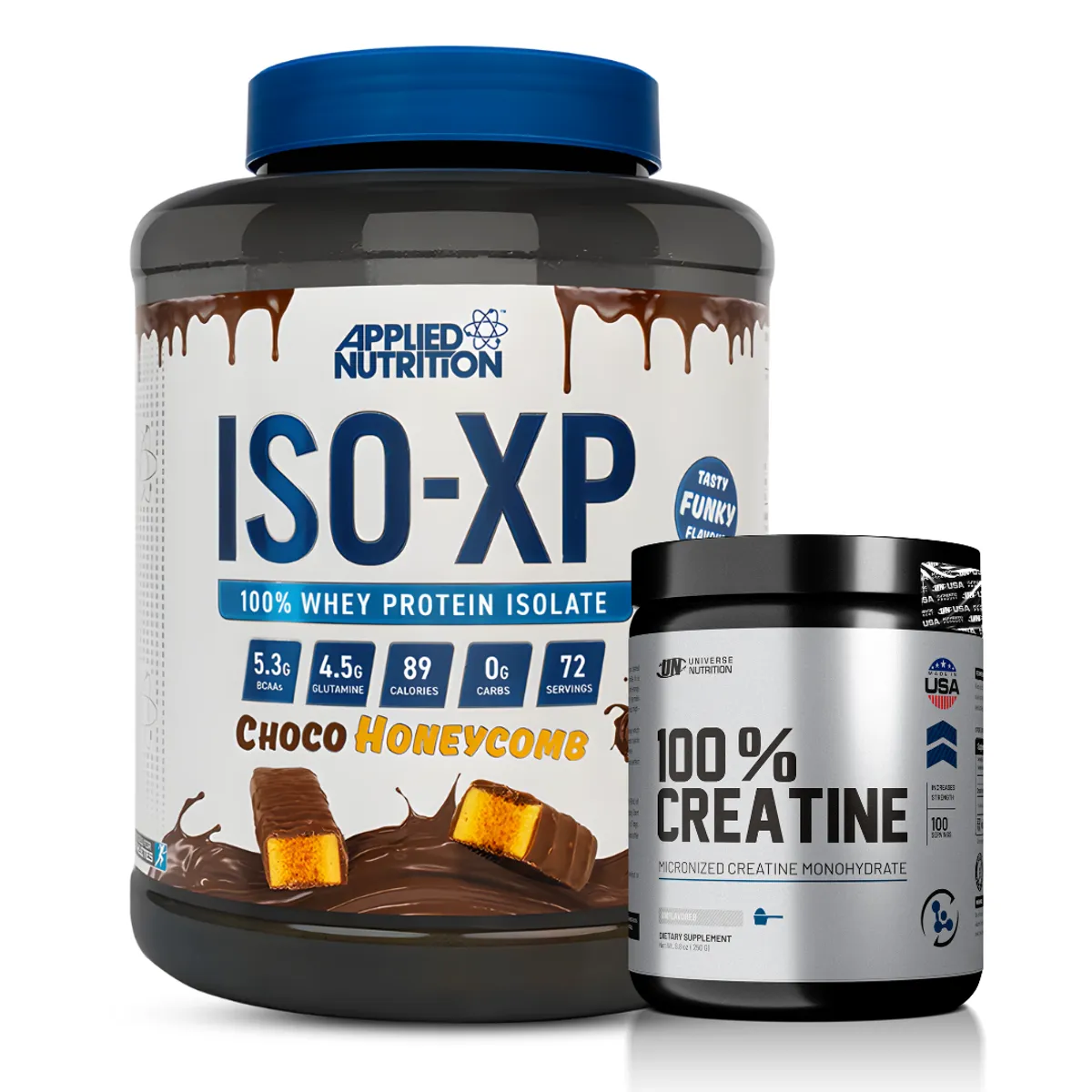 PROTEÍNA ISO XP 1.8 KG - CHOCO HONEYCOMB + CREATINA UNIVERSE NUTRITION 250 G - 1