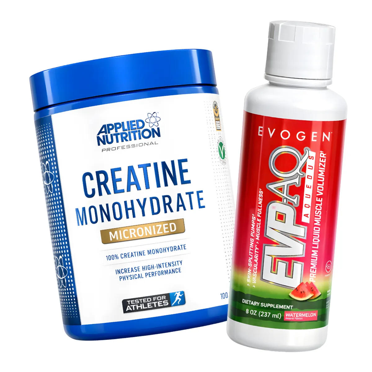 CREATINA APPLIED NUTRITION 500 G + EVP-AQ EVOGEN GLICEROL LIQUIDO 473ML - WATERMELON - 1