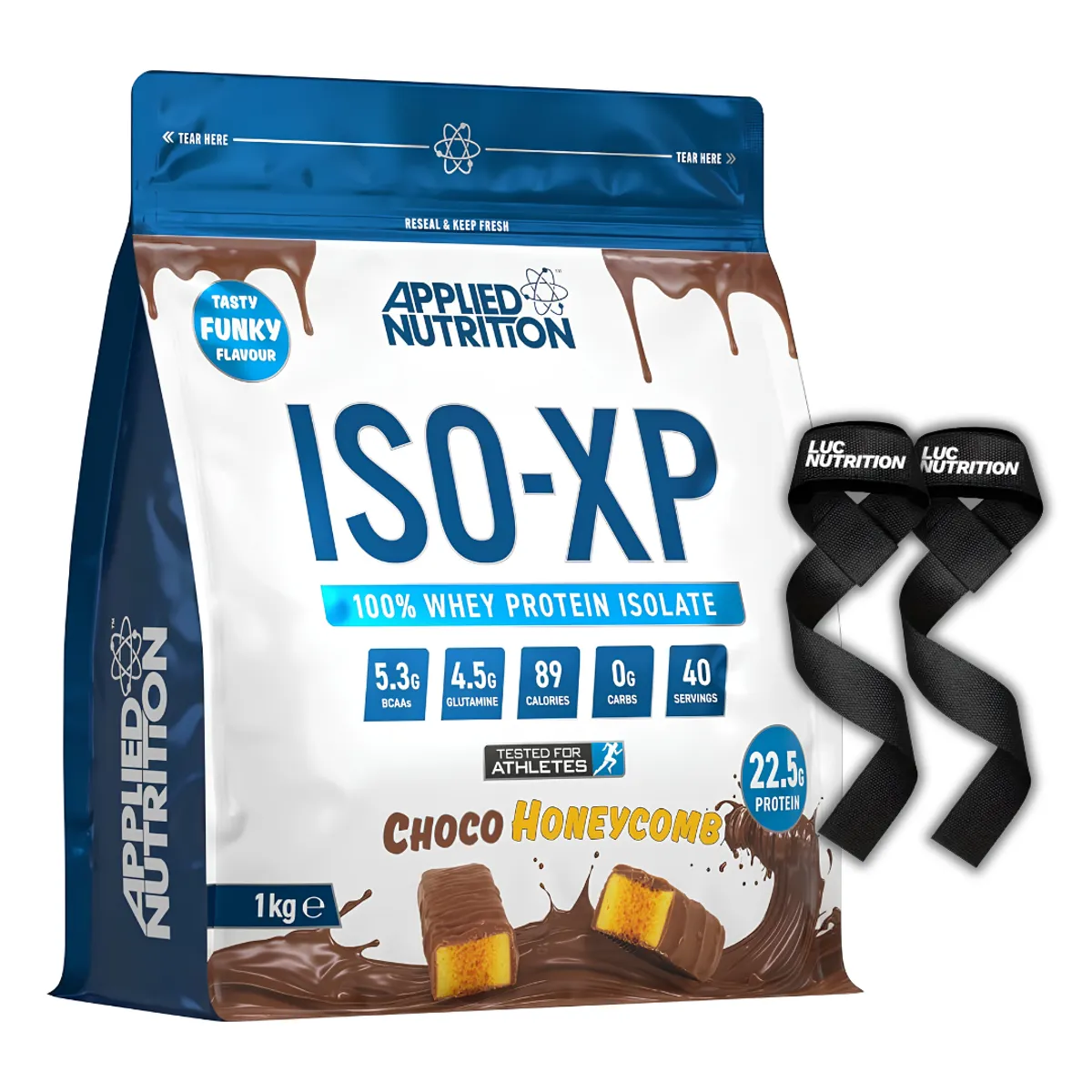 PROTEÍNA ISO XP 1 KG - CHOCO HONEYCOMB + STRAPS - 1