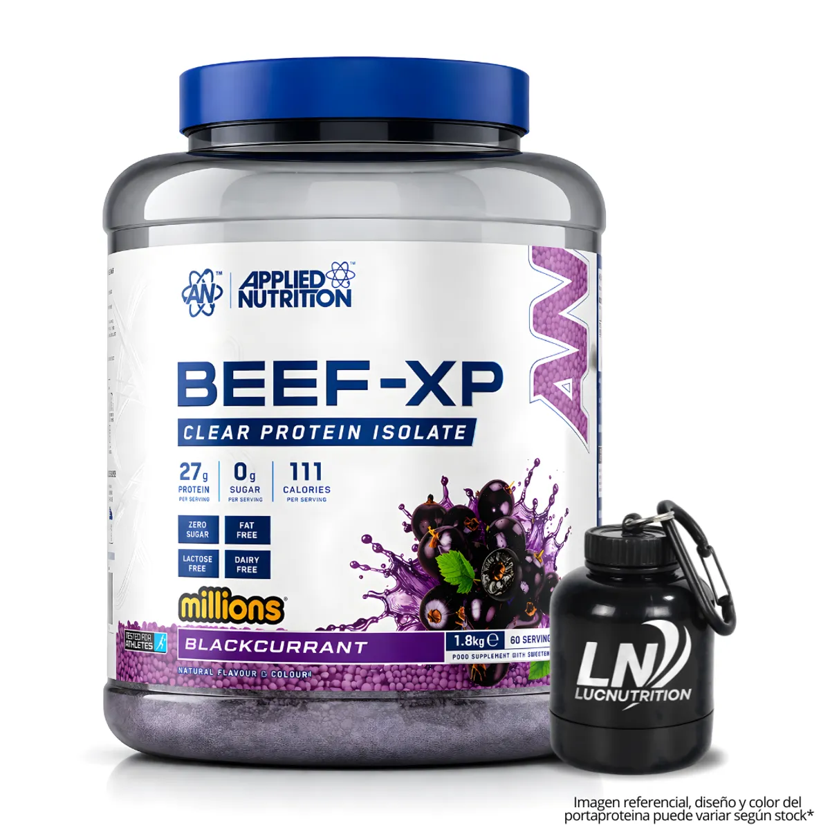PROTEINA DE CARNE BEEF XP 1.8 KG - BLACKCURRANT+ PORTAPROTEINA - 1