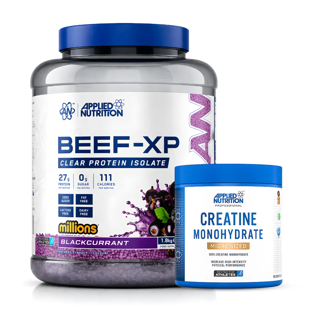 PROTEINA DE CARNE BEEF XP 1.8 KG - BLACKCURRANT + CREATINA APPLIED NUTRITION 250 G - 1