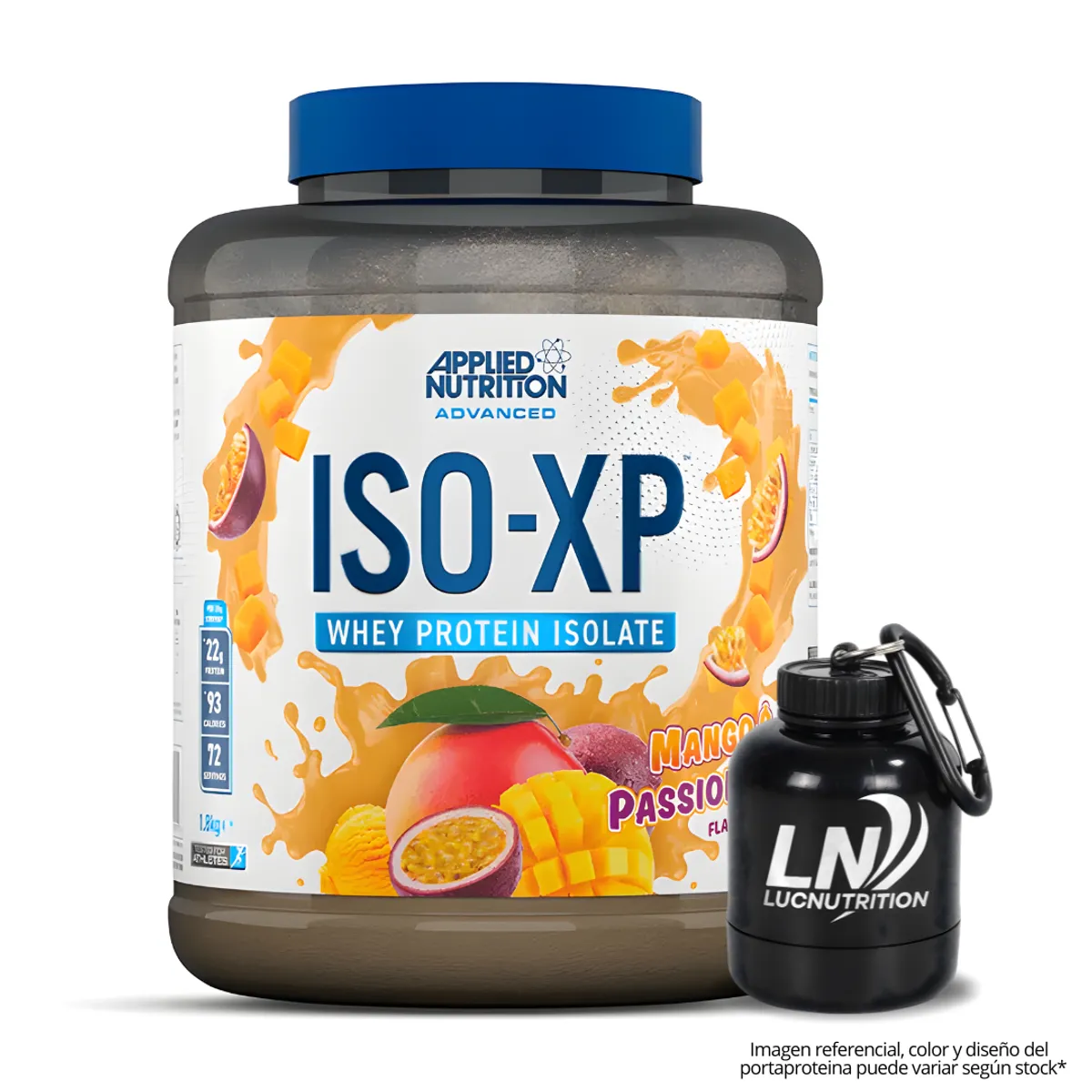 PROTEÍNA ISO XP 1.8  KG - MANGO Y PASSION FRUIT + PORTAPROTEINA - 1