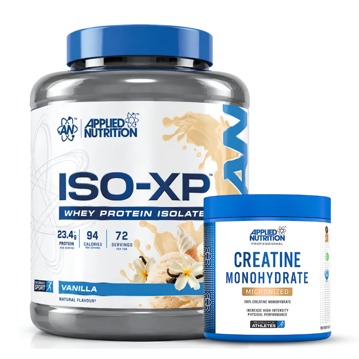 PROTEÍNA ISO XP 1.8  KG - VAINILLA + CREATINA APPLIED NUTRITION 250 G - 1