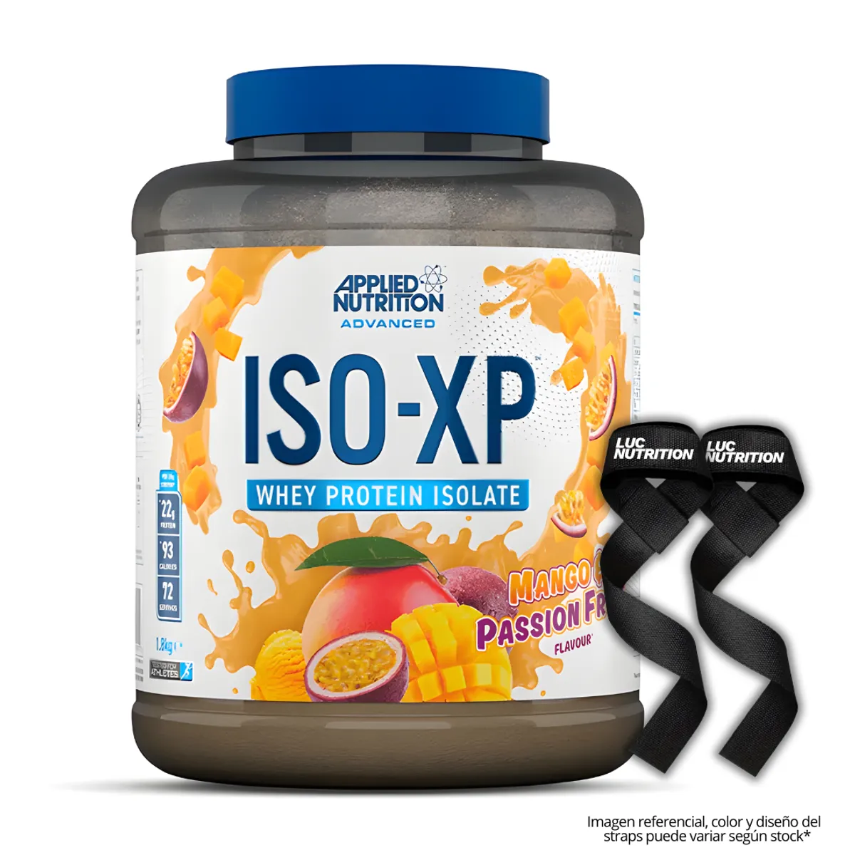 PROTEÍNA ISO XP 1.8  KG- MANGO Y PASSION FRUIT + STRAPS - 1