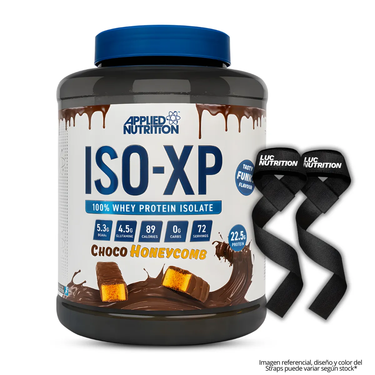 PROTEÍNA ISO XP 1.8  KG- CHOCO HONEYCOMB + STRAPS - 1