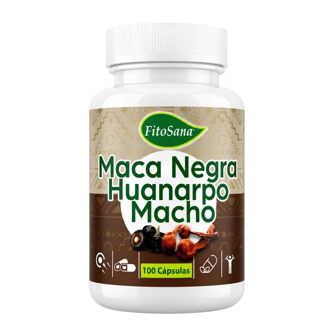 MACA NEGRA CON HUANARPO MACHO FITOSANA - 100 CAPSULAS - 1
