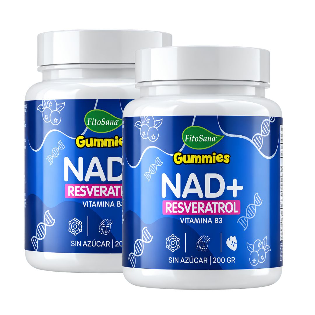 PACK X 02 - GOMITAS NAD+ RESVERATROL CON VITAMINA B3 FITOSANA - 200 G - 1