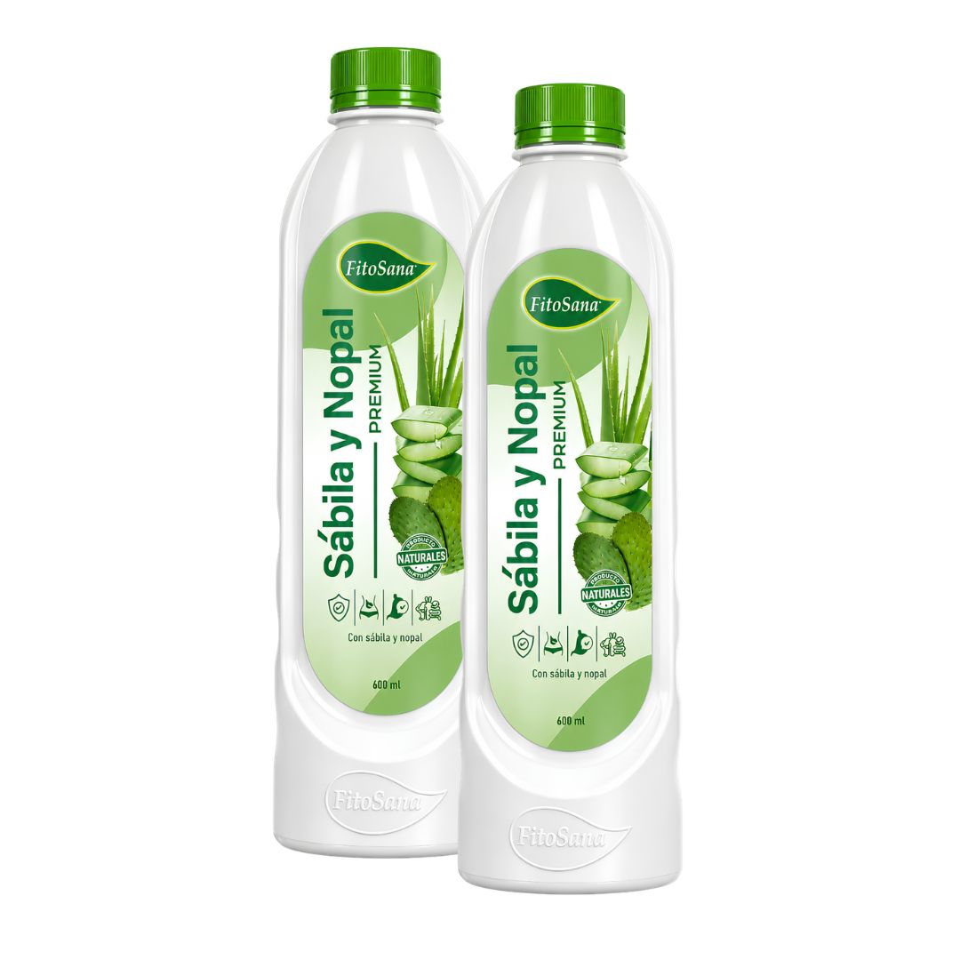 PACK X 02 - BEBIDA CON SABILA Y NOPAL PREMIUM FITOSANA 600 ML - 1