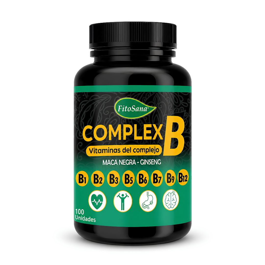 COMPLEX B FITOSANA CON MACA NEGRA Y GINSENG - 100 CAPSULAS - 1