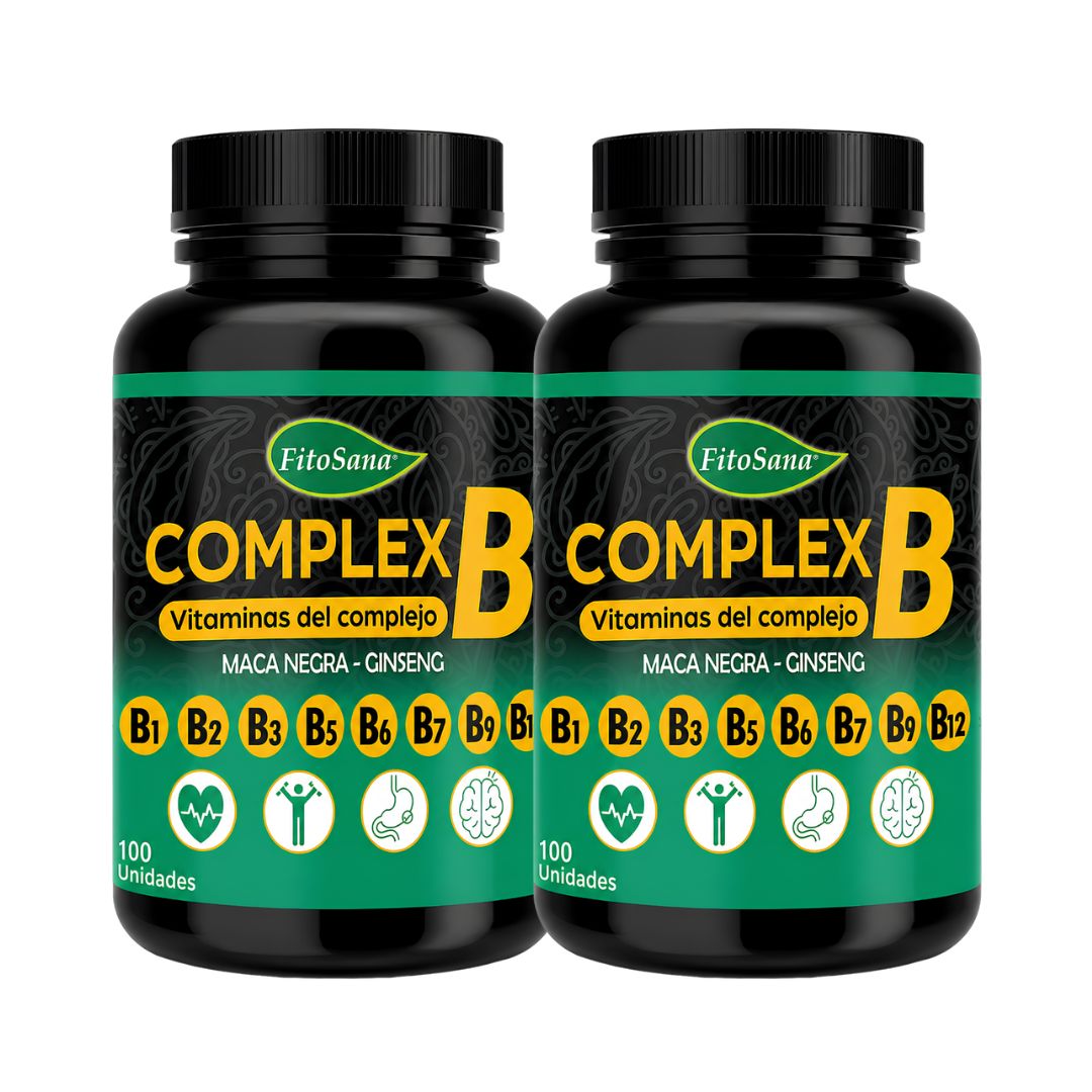 PACK X 02 - COMPLEX B FITOSANA CON MACA NEGRA Y GINSENG - 100 CAPSULAS - 1