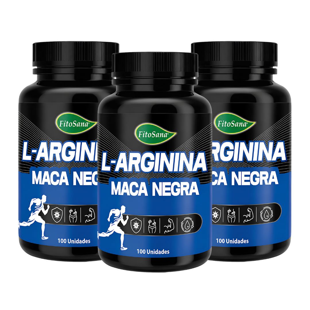 PACK X 03 L-ARGININA CON MACA NEGRA FITOSANA - 100 CAPSULAS - 1