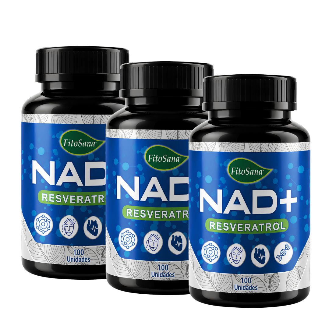 PACK X 03 - CAPSULAS NAD+ RESVERATROL FITOSANA - 100 CAP - 1
