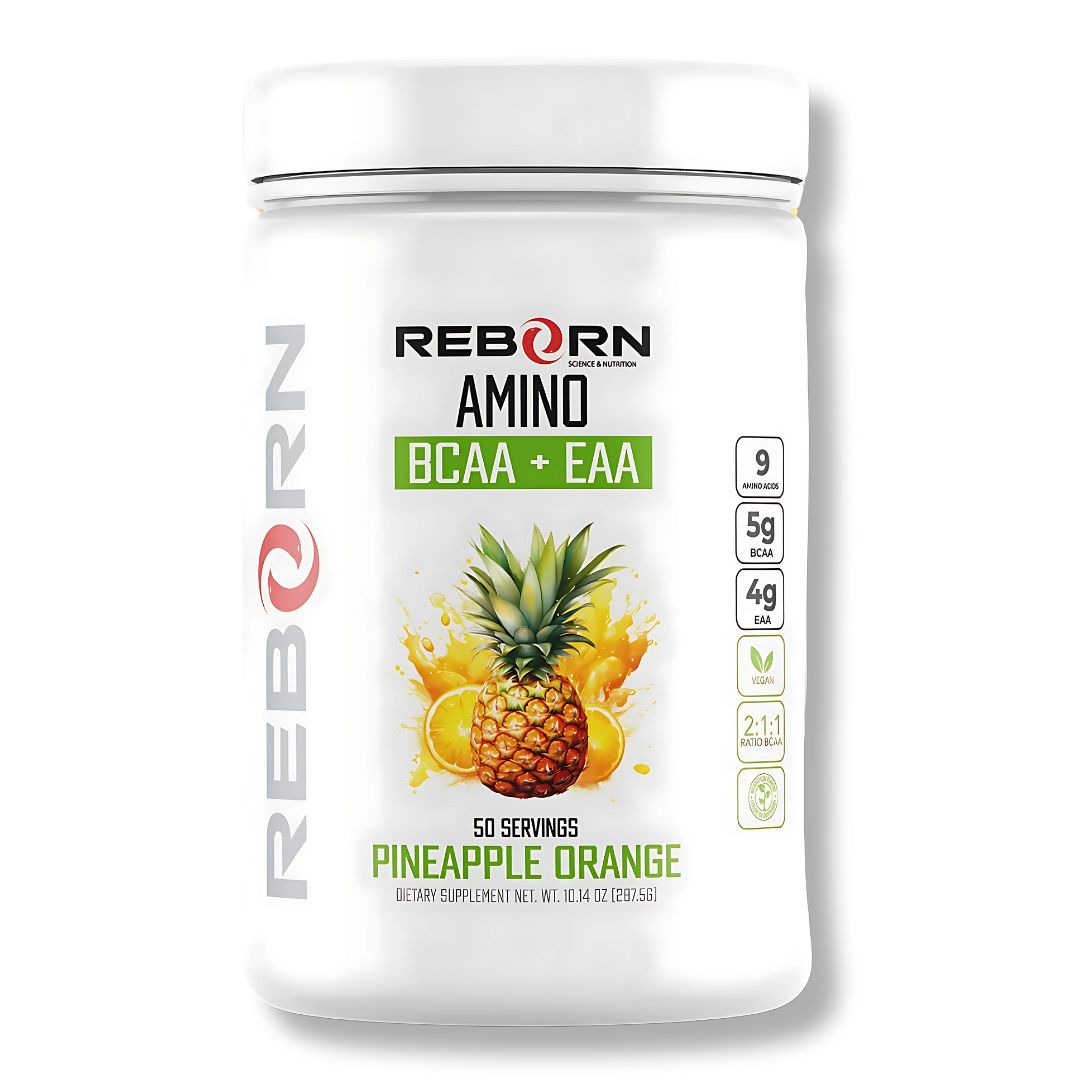 EAA REBORN AMINO BCAA + EAA 50 SERVICIOS STRAWBERRY LEMONADE - 1