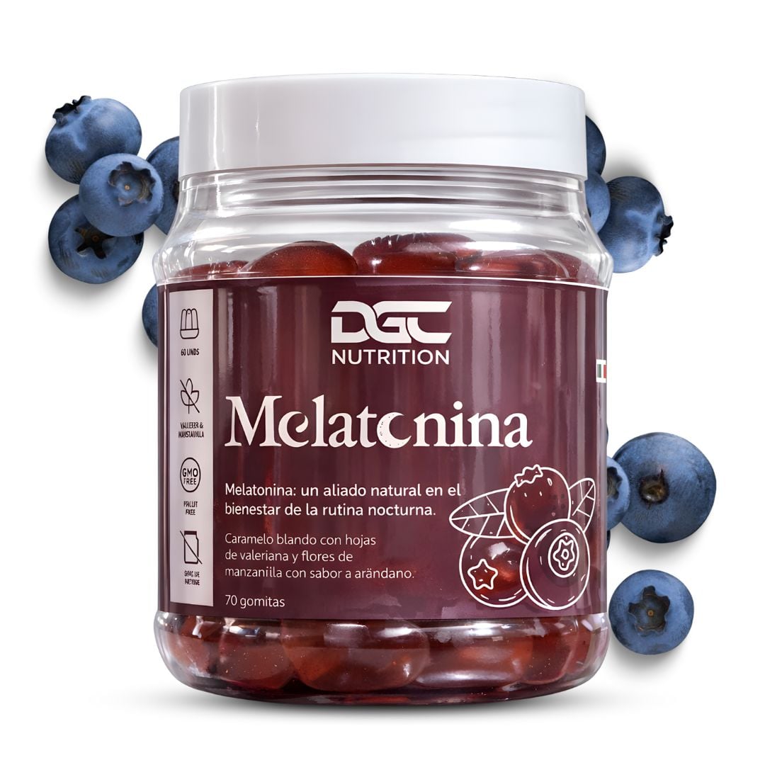 MELATONINA EN GOMITAS DGC NUTRITION - 70 UNIDADES SABOR ARÁNDONOS - 1