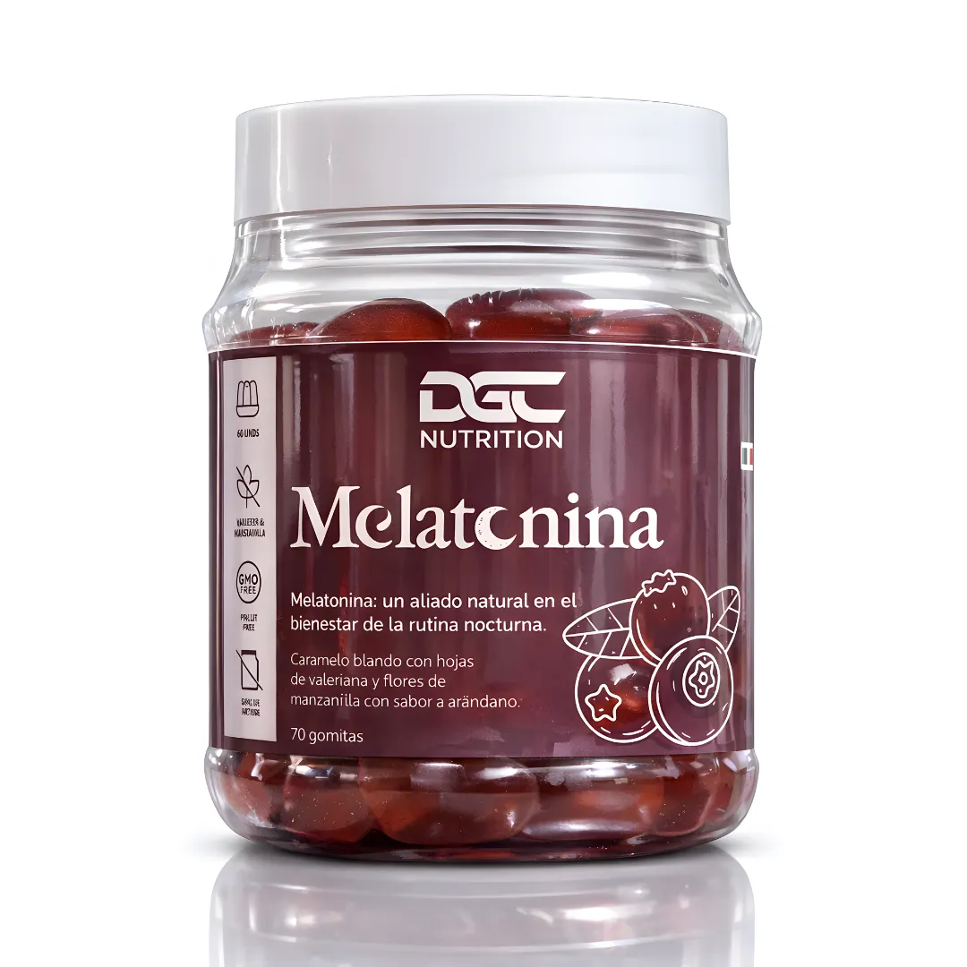 MELATONINA EN GOMITAS DGC NUTRITION - 70 UNIDADES SABOR ARÁNDONOS - 1