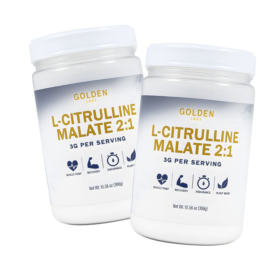 CITRULLINE MALATE / CITRULINA MALATO 2:1 - 300 G GOLDEN LABS - PACK X 2 - 1