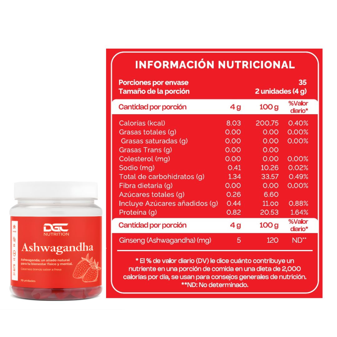 NAD + RESVERATROL EN GOMITAS DGC NUTRITION - 70 UNIDADES + ASHWAGANDHA EN GOMITAS DGC - 70 UNIDADES - 3