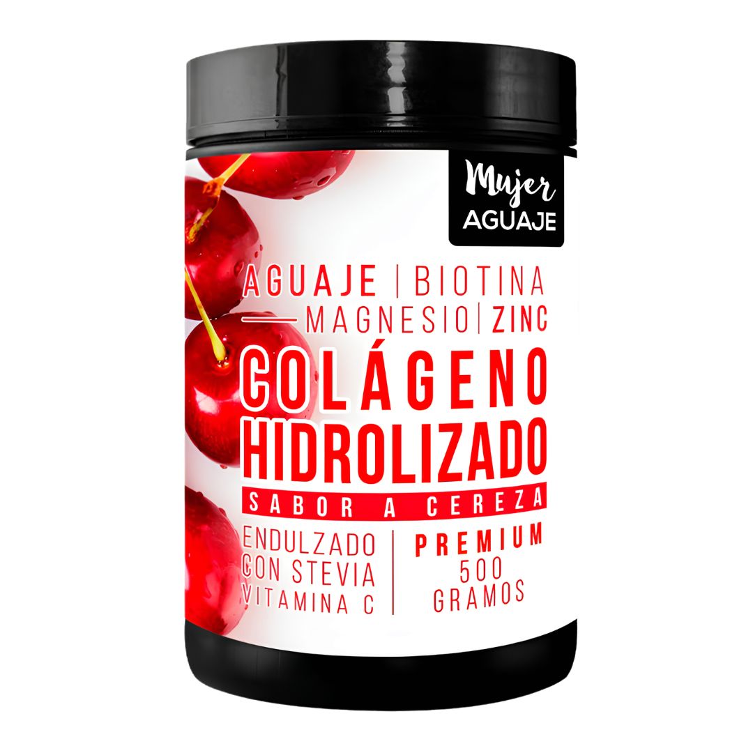 COLAGENO HIDROLIZADO PREMIUM MUJER AGUAJE 500 G - CEREZA - 1