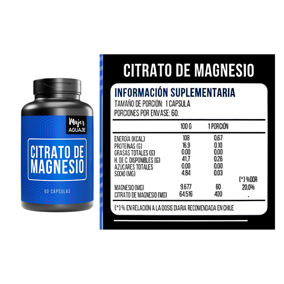 CITRATO DE MAGNESIO - MUJER AGUAJE 60 CÁPSULAS - 2