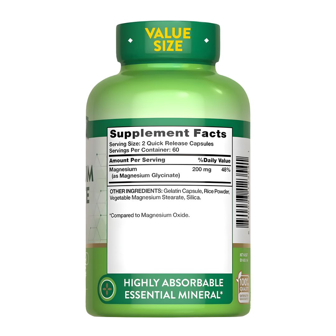 MELATONINA EN GOMITAS DGC NUTRITION 70 UND + GLICINATO DE MAGNESIO 200 MG NATURE'S TRUTH 120 CAP - 3