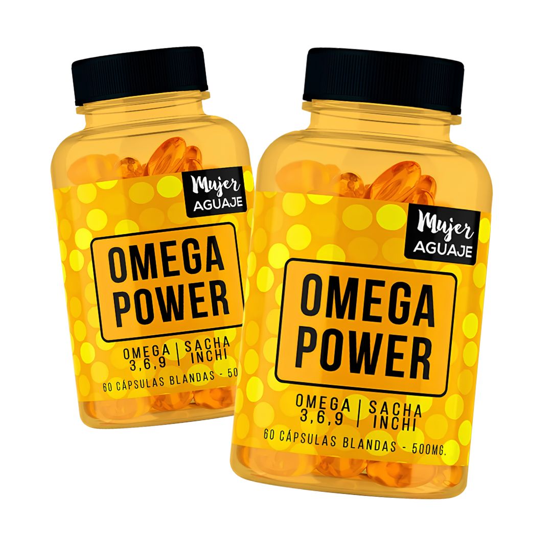 PACK X 02 - OMEGA POWER - MUJER AGUAJE 60 CAP - 1