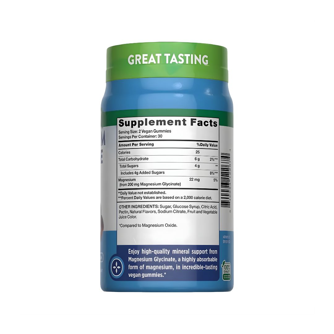 GOMITA GLICINATO DE MAGNESIO - NATURE'S TRUTH 60 GOMITAS / MAGNESIUM GLYCINATE 200 MG - 2