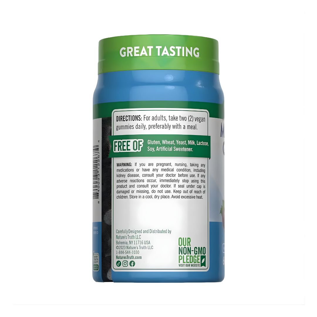 GOMITA GLICINATO DE MAGNESIO - NATURE'S TRUTH 60 GOMITAS / MAGNESIUM GLYCINATE 200 MG - 3