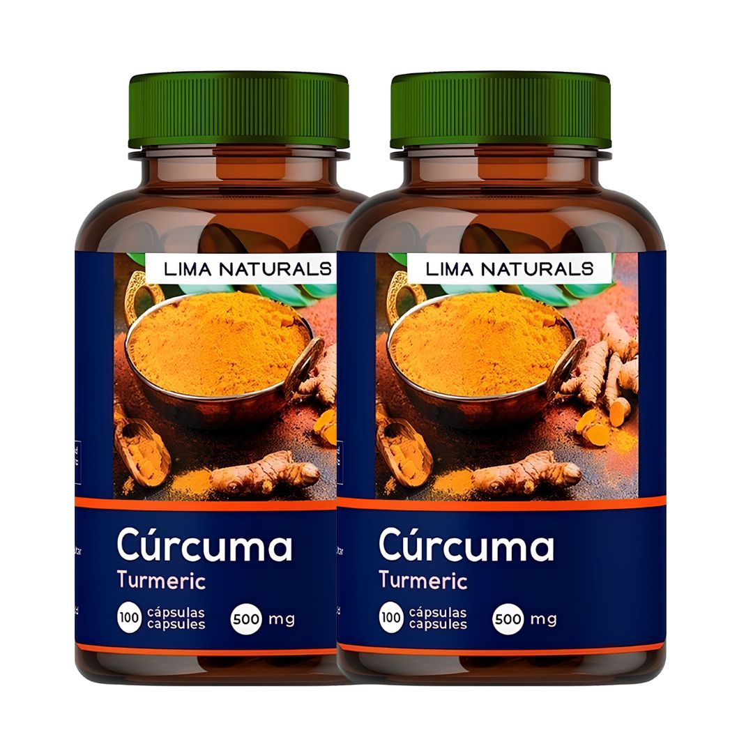 PACK X 02 - CÁPSULAS DE CURCUMA LIMA NATURALS - 100 CAPSULAS - 1