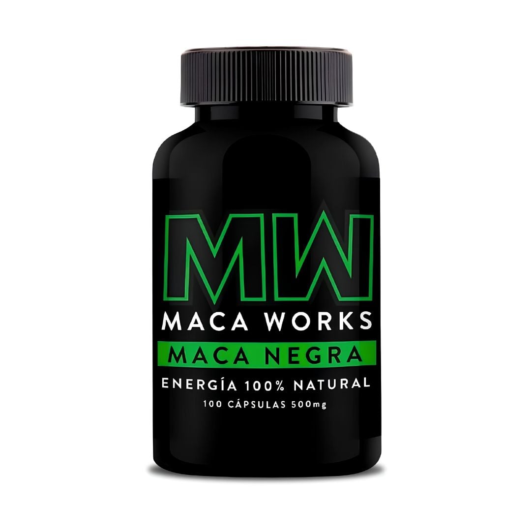 CÁPSULAS DE MACA NEGRA - MACA WORKS 100 CÁPSULAS - 1
