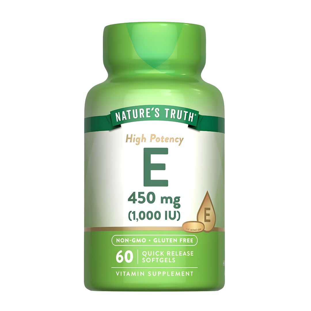 VITAMINA E - NATURE'S TRUTH / VITAMINA E 450 MG - 1000 IU - 60 CÁPSULAS - 1