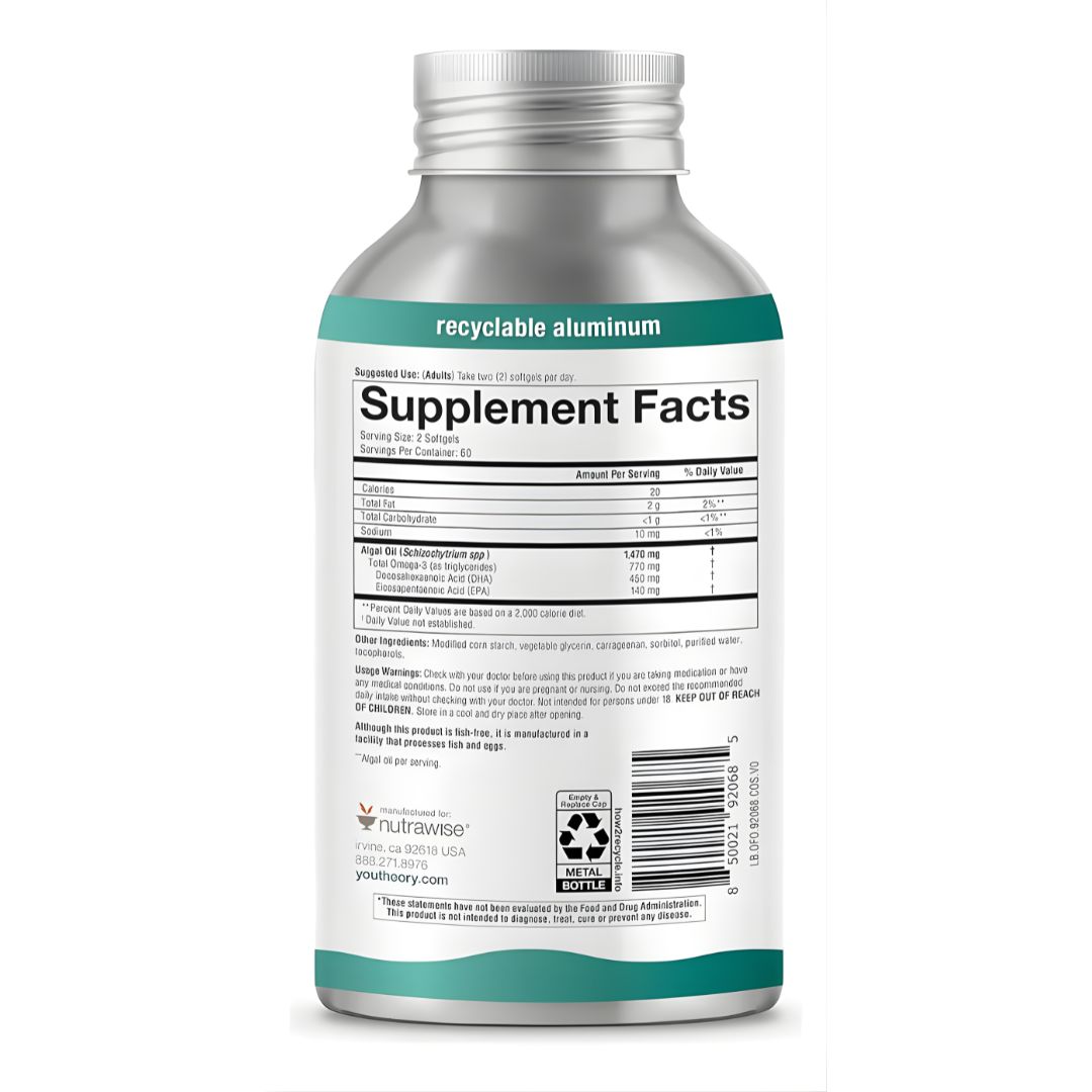 OMEGA 3 YOUTHEORY 1470MG - 120 CÁPSULAS - 3
