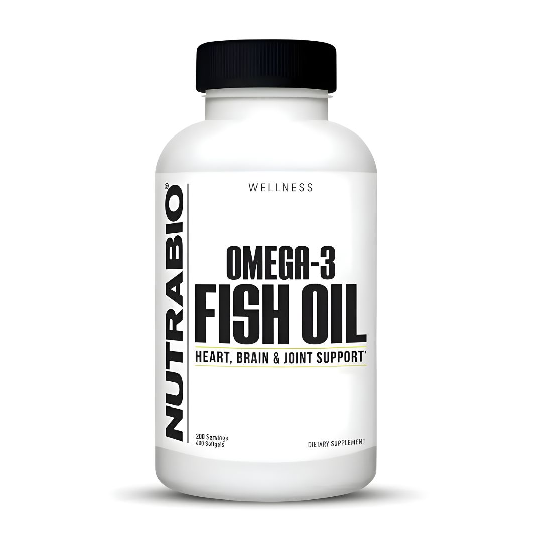 ACEITE DE PESCADO - FISH OIL OMEGA 3 NUTRABIO - 400 CÁPSULAS + STRAPS - 2