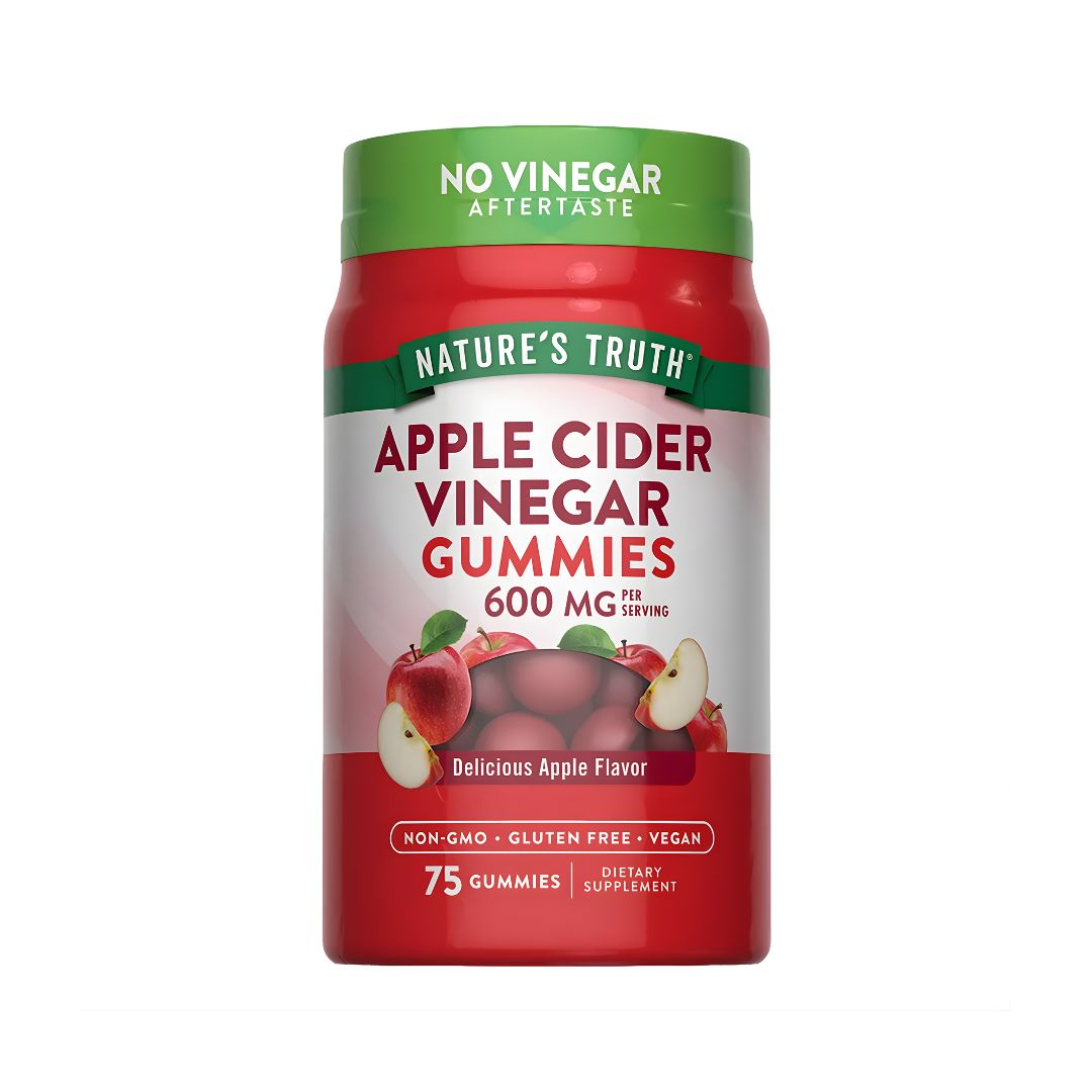 GOMITAS VINAGRE DE MANZANA NATURE'S TRUTH 600 MG - 75 GOMITAS SABOR MANZANA - 1