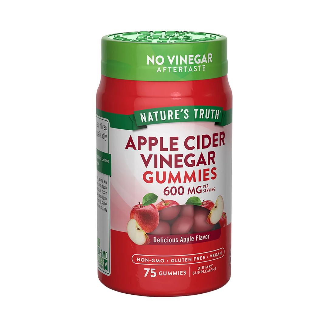 GOMITAS VINAGRE DE MANZANA NATURE'S TRUTH 600 MG - 75 GOMITAS SABOR MANZANA - 5