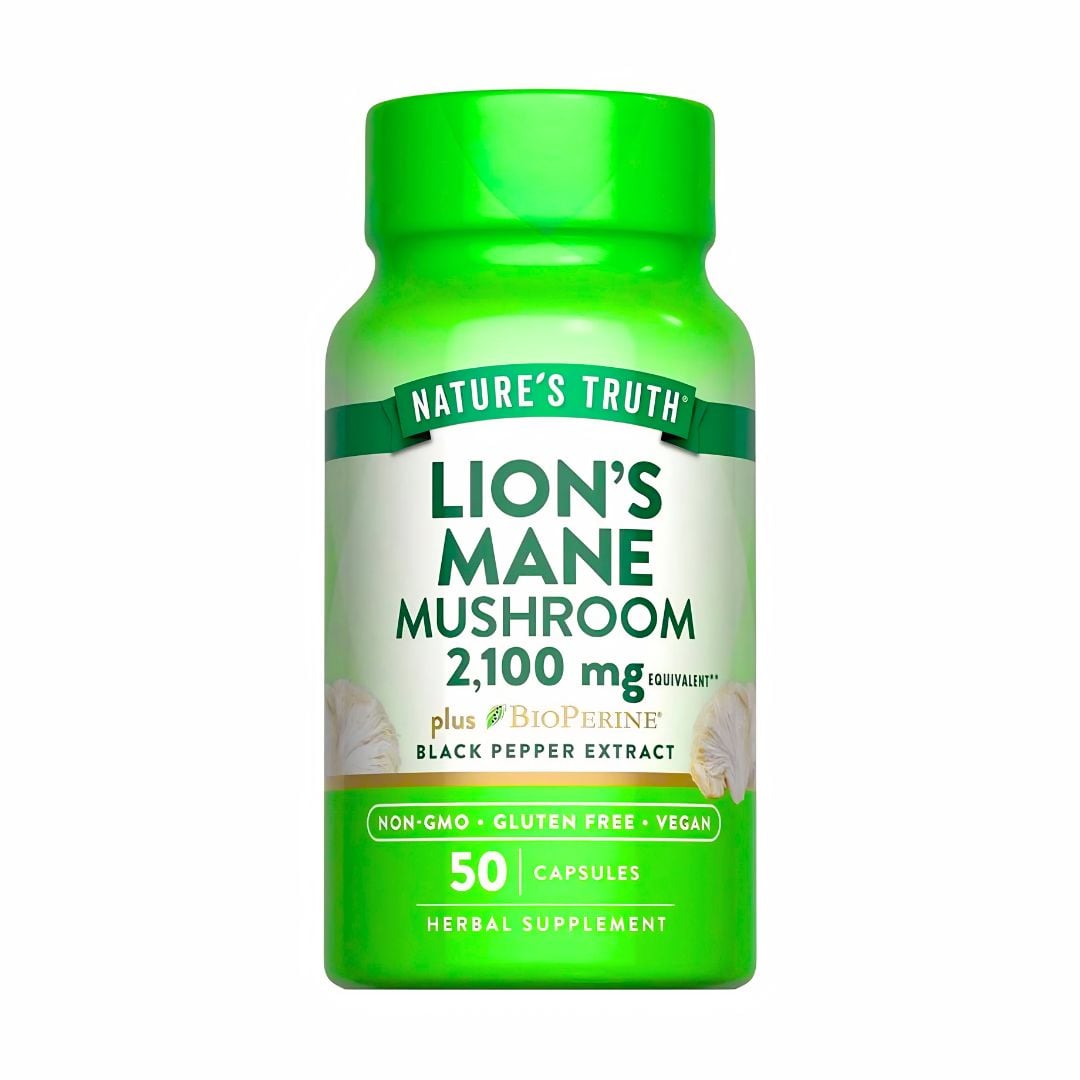 LION'S MANE MUSHROOM 2100 MG / MELENA DE LEON NATURE'S TRUTH - 50 CÁPSULAS - 1