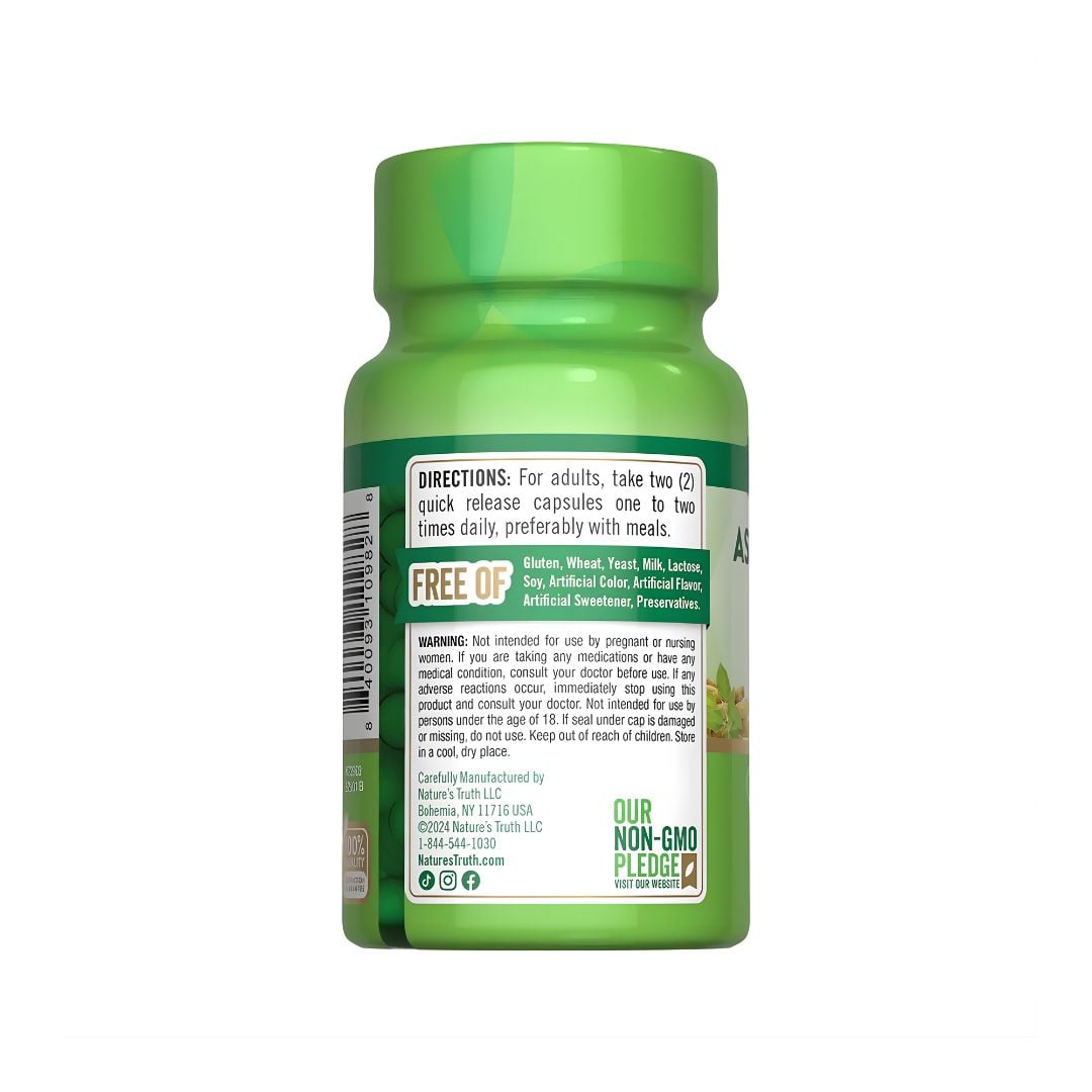 ASHWAGANDHA ROOT NATURE'S TRUTH 920 MG - 90 CAPSULAS - 3