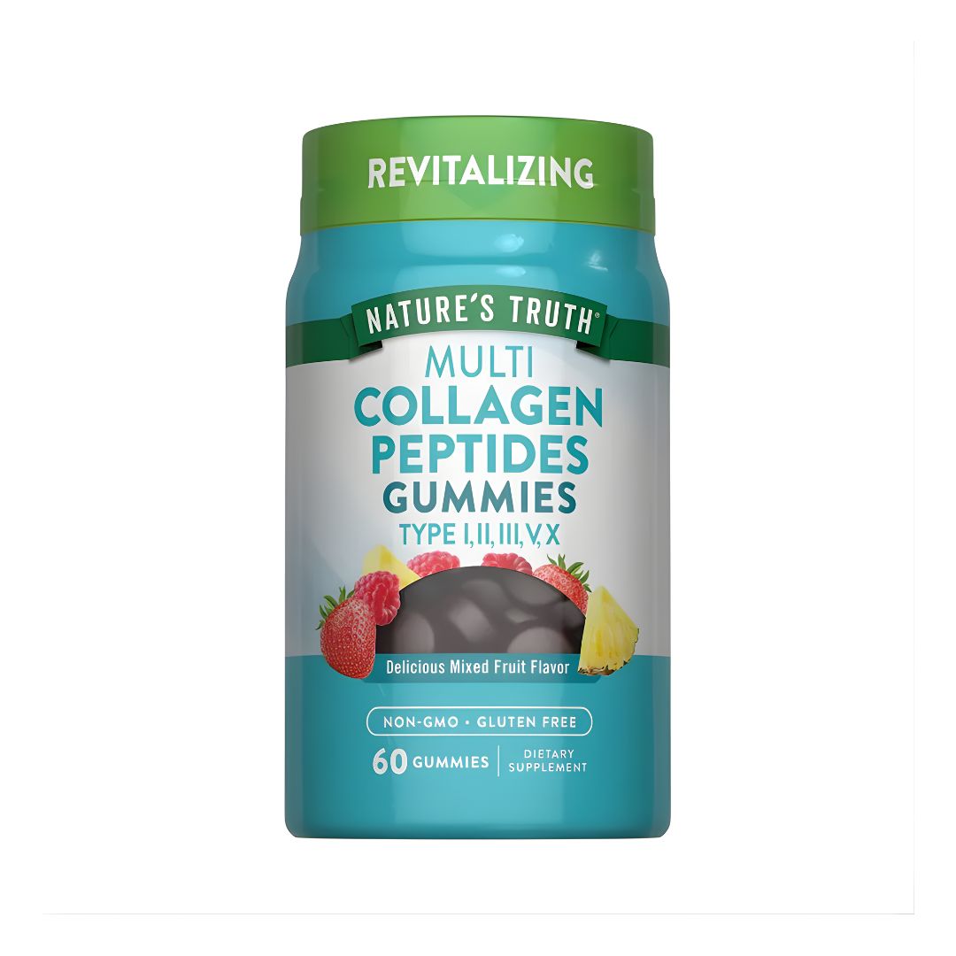 GOMITAS PÉPTIDOS DE COLÁGENO MÚLTIPLES TIPO 1, 2, 3, 5 Y 10 - MULTI COLLAGEN PEPTIDES 60 GOMITAS - 1